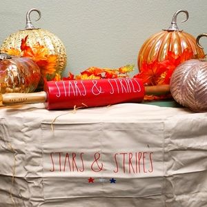Rae Dunn Stars and Stripes Rolling Pin/Apron